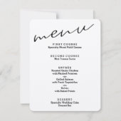 Eenvoudige Kaarten in het menu Rustic Kraft Paper (Voorkant)