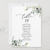Eenvoudige Kaarten van de Rustic Greenery Wedding  (Voorkant)