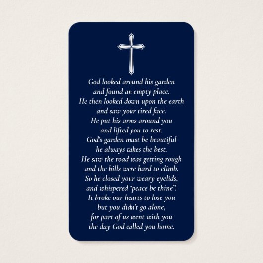 Eenvoudige Kaarten voor aangepaste foto's Visitekaartje (Achterkant)