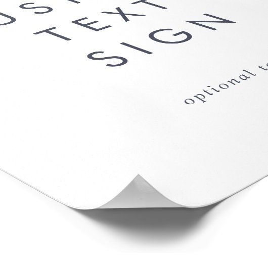 Eenvoudige Kaarten voor gebergte en aangepaste tek Poster (Hoek)