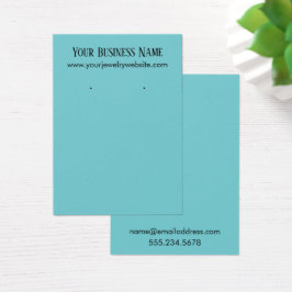 Eenvoudige Kaarten voor turquoise earing Holder Di Visitekaartje