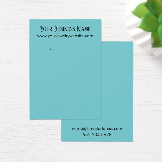 Eenvoudige Kaarten voor turquoise earing Holder Di Visitekaartje (Bureau)