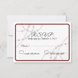 Eenvoudige kaarten voor weddenschappen RSVP kaartje