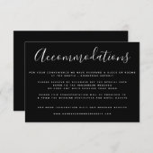 Eenvoudige Kaarten voor zwarte en witte moderne ac (Voorkant / Achterkant)