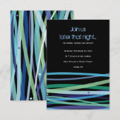 Eenvoudige kaartjesboog Mitzvah Party Informatiekaartje (Voorkant / Achterkant)