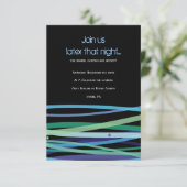 Eenvoudige kaartjesboog Mitzvah Party Informatiekaartje (Staand voorkant)