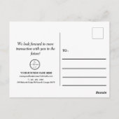 Eenvoudige kalender 2023 Aangepast bedrijf - Harte Briefkaart (Achterkant)