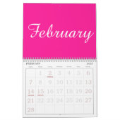 Eenvoudige kalender 2025 minimalistisch (Feb 2027)