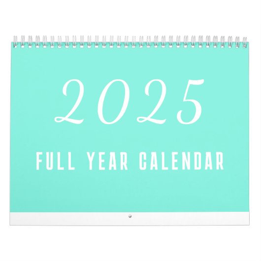 Eenvoudige kalender 2025 minimalistisch (Hoes)