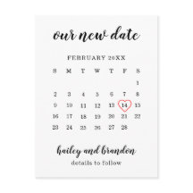 Eenvoudige kalender Rode Hart Huwelijk Datum Wijzi
