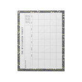 Eenvoudige kalender voor de platenlijst van de Flo Notitieblok (Linkerzijde)