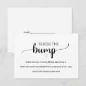 eenvoudige kalligrafie | Blue Guess de Bump Game K Kaart (Voorkant / Achterkant)