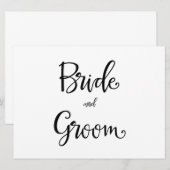 Eenvoudige kalligrafie | Brand- en bruinkoolteken (Voorkant / Achterkant)