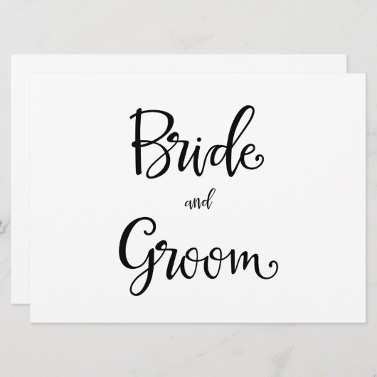 Eenvoudige kalligrafie | Brand- en bruinkoolteken (Voorkant / Achterkant)