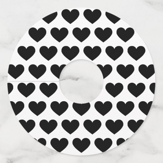 Eenvoudige kalligrafie bruiloft dank u voor het ko wijnglaslabel (Achterkant)