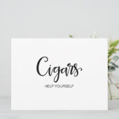 Eenvoudige kalligrafie | "Cigars" Weddenschap (Staand voorkant)