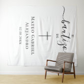 Eenvoudige kalligrafie  Doop | Spaanse Bautizo Wandkleed (In Situ (horizontaal))