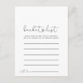 Eenvoudige kalligrafie Eenvoudige emmerlijst Kaart (Voorkant)