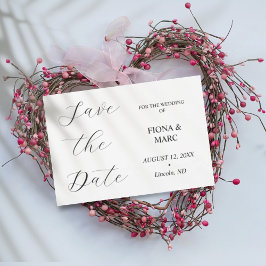 Eenvoudige kalligrafie elegante bewaar de datum ka save the date