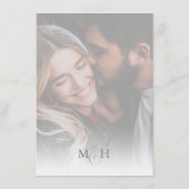 Eenvoudige kalligrafie Foto Terracotta | QR-code R Informatiekaartje (Achterkant)