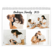 Eenvoudige kalligrafie fotocollage Creëer uw eigen Kalender (Hoes)