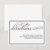 Eenvoudige kalligrafie-handleiding voor weduwschap informatiekaartje (Voorkant / Achterkant)