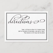 Eenvoudige kalligrafie-handleiding voor weduwschap informatiekaartje (Voorkant)