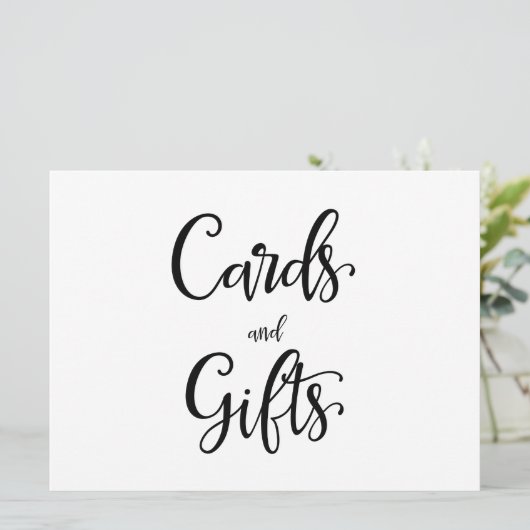 Eenvoudige kalligrafie | Kaarten en geschenken (Staand voorkant)