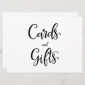 Eenvoudige kalligrafie | Kaarten en geschenken (Voorkant / Achterkant)