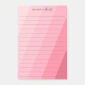 Eenvoudige kalligrafie met retro strepen - roze ro post-it® notes (Voorkant)