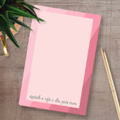 Eenvoudige kalligrafie met retro strepen - roze ro post-it® notes