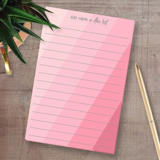 Eenvoudige kalligrafie met retro strepen - roze ro post-it® notes