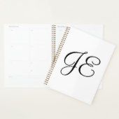 eenvoudige kalligrafie minimale monogram logo voeg planner (Display)