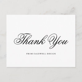 Eenvoudige kalligrafie Modern Business Briefkaart