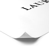 Eenvoudige kalligrafie Moderne bruiloft Welkom Poster (Hoek)