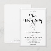 Eenvoudige kalligrafie over het donkere en witte r kaart (Voorkant / Achterkant)