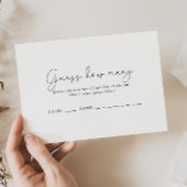 Eenvoudige kalligrafie Raad hoeveel spel Kaart Visitekaartje