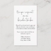 Eenvoudige kalligrafie Recept Aanvraag Behuizing K Informatiekaartje (Voorkant)