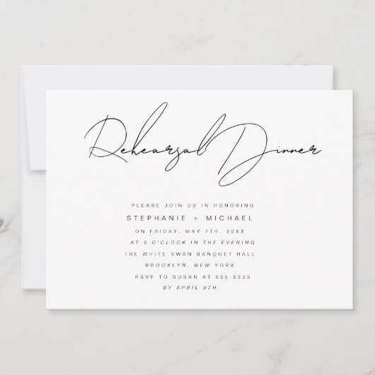 Eenvoudige kalligrafie repetitie kaart (Voorkant)