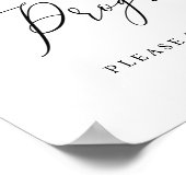 Eenvoudige kalligrafie robuuste programmabord poster (Hoek)