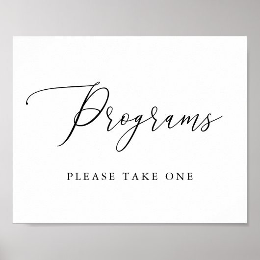 Eenvoudige kalligrafie roestige programma's bord poster (Voorkant)
