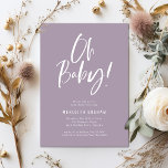 Eenvoudige kalligrafie roze meisje Baby shower Kaart<br><div class="desc">Simple Calligraphy Pink Girl Baby shower Invitation heeft een leuke en moderne kalligrafie op gedurfde,  effen kleuren.</div>