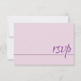 Eenvoudige kalligrafie RSVP Blush Pink