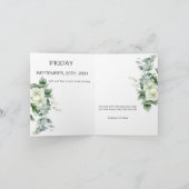 Eenvoudige kalligrafie Rustic Greenery Floral Wedd (Binnen)
