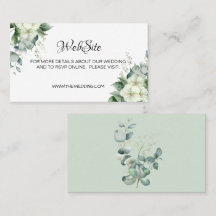 Eenvoudige kalligrafie Rustic Greenery Floral Wedd