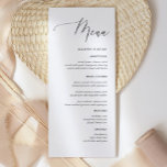 Eenvoudige kalligrafie Rustic Wedding Menus Menu<br><div class="desc">Eenvoudige kalligrafie Rustic Wedding Menus Wedding Menus,  Rustic Wedding Menu,  Floral Wedidng Menu,  het Menu van de Lijst van de Weddenschappen</div>