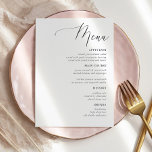 Eenvoudige kalligrafie Rustic Wedding Menus Menu<br><div class="desc">Eenvoudige kalligrafie Rustic Wedding Menus Wedding Menus,  Rustic Wedding Menu,  Floral Wedidng Menu,  het Menu van de Lijst van de Weddenschappen</div>