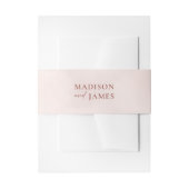 Eenvoudige kalligrafie rustieke bruiloft uitnodigingen wikkel (Voorkant Voorbeeld)