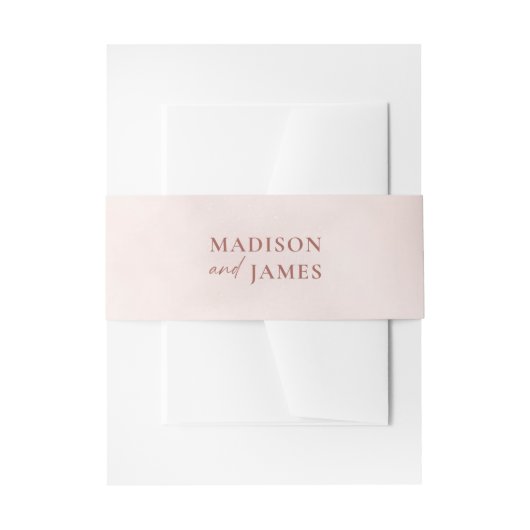 Eenvoudige kalligrafie rustieke bruiloft uitnodigingen wikkel (Voorkant Voorbeeld)