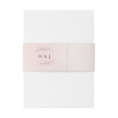 Eenvoudige kalligrafie rustieke bruiloft uitnodigingen wikkel (Achterkant Voorbeeld)